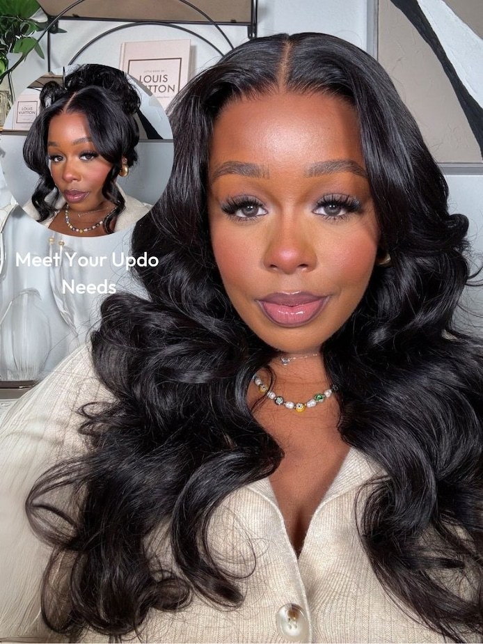 Onime Hair Wig 13x4 Pre Max Loose Wave Transparent Lace Frontal Real Scalp Wig