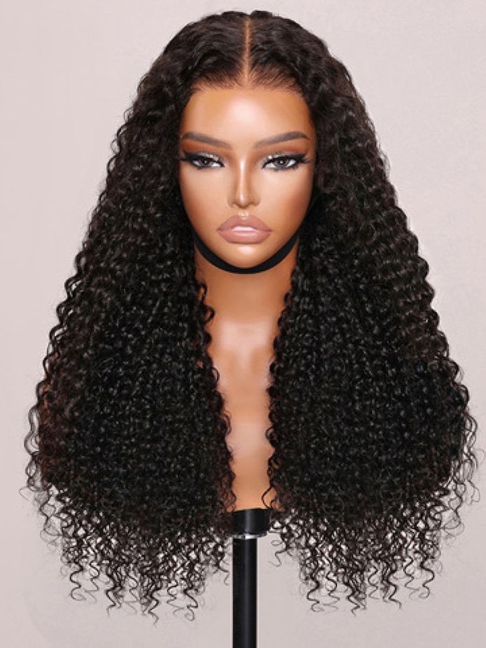 Onime ByeBye Knots Wig 2.0™ 13x4 Pre Max TP Lace Front Pre Bleached Jerry Curly Glueless Human_Hair Wig Ready to Go Wigs