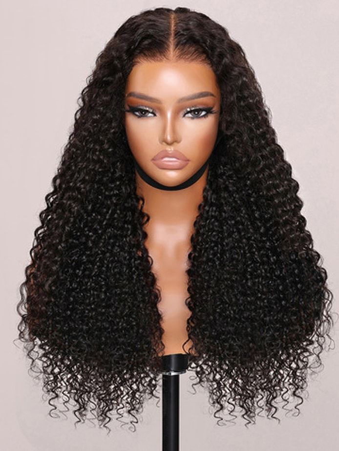 Onime ByeBye Knots Wig 2.0™ 13x4 Pre Max TP Lace Front Pre Bleached Jerry Curly Glueless Human_Hair Wig Ready to Go Wigs