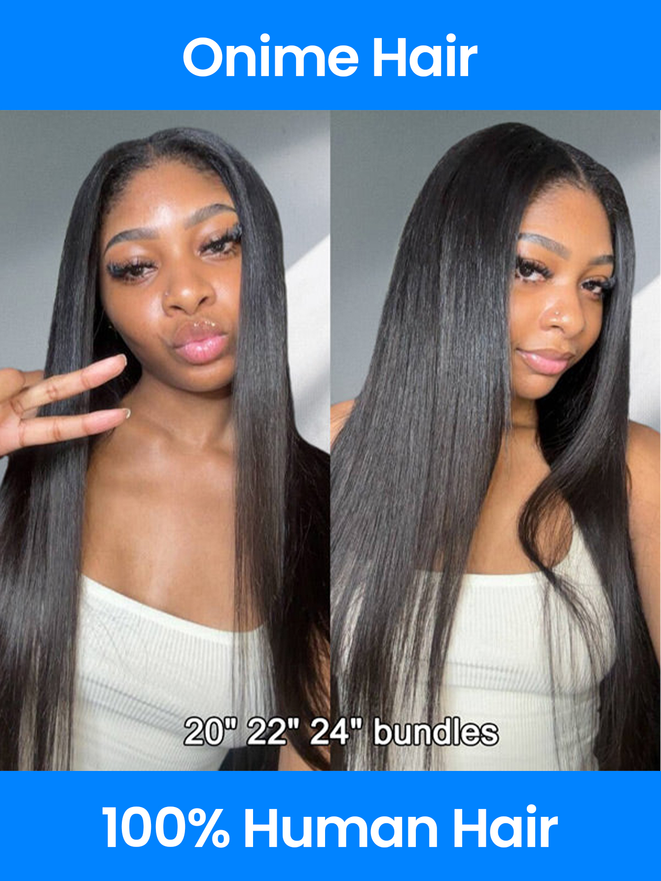 Onime 3 Bundles Of Super Virgin Straight Hair Bundle Deals Human Hair Straight Weave