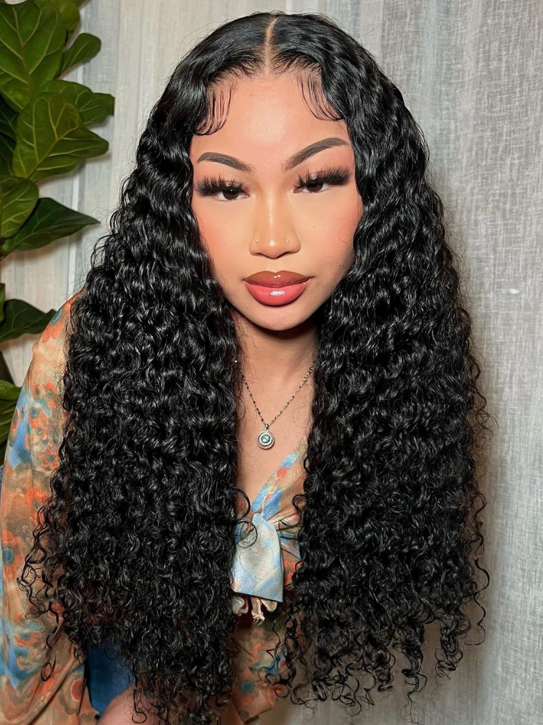 Onime Flash Sale Jerry Curly 7x7 Lace Closure and 13x4 Lace Frontal Human Hair Wigs for Women