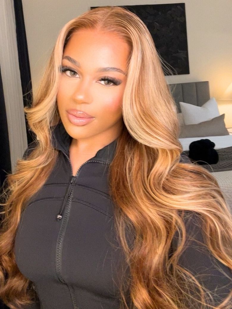 Onime Bye Bye Knots Wig 2.0™ | Onime 13x4 Invisible Knots Honey Blonde Highlight Body Wave Put and Go Wig