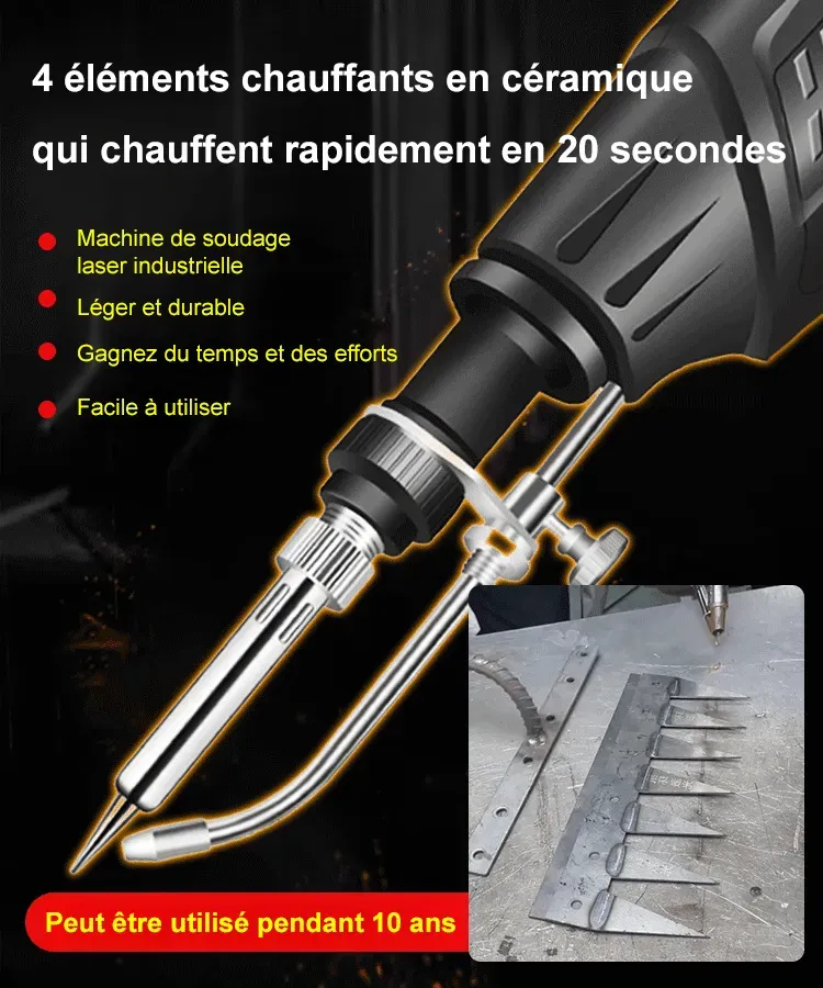 Soudure laser industrielle avec chauffage interne