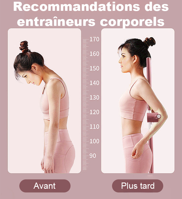 【10 minutes par jour, Améliorez-vous】 Bâton de correction de posture pour prévenir le dos voûté