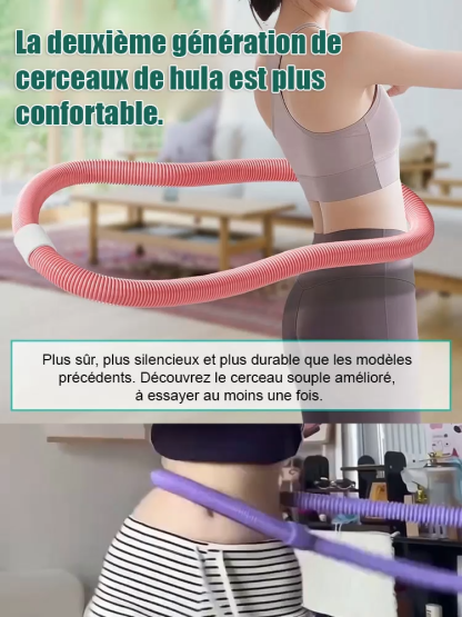 【Outil minceur】Cerceau de fitness souple et silencieux qui protège la taille