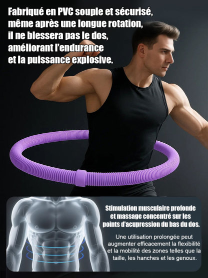 【Outil minceur】Cerceau de fitness souple et silencieux qui protège la taille