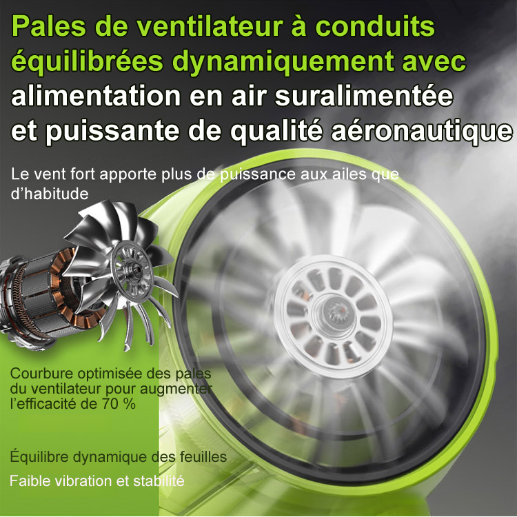 【Débit d'air puissant de 30 m/s en 1 seconde】 Souffleur à turbine portable