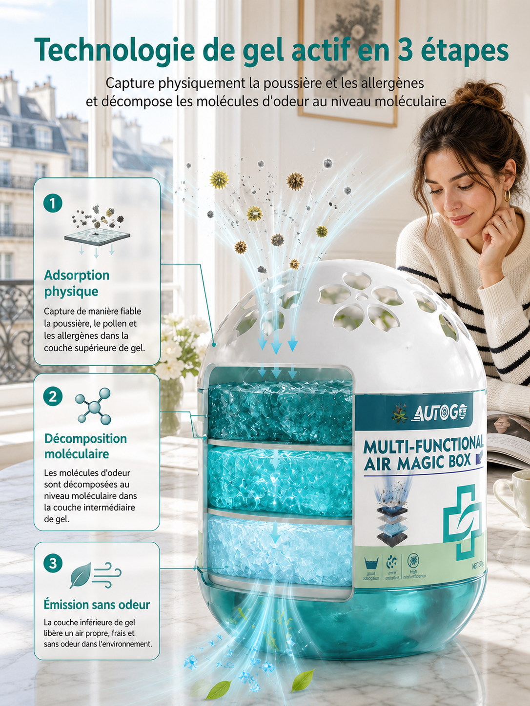 【⚡ Protégez vos poumons !】Boîte aspirateur magique. Action ultra-rapide 99.99% : Une protection absolue pour toute la famille !