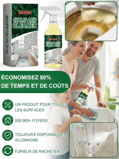 🧼Finis les frottements! ✨Élimine même le calcaire de 10 ans en seulement 3 secondes! Acide oxalique nettoyant