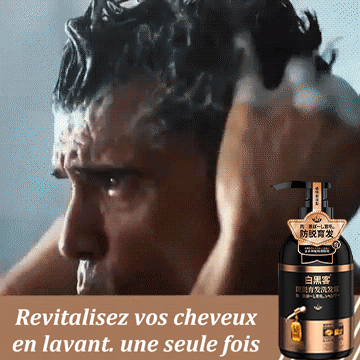 Shampoo anti-chute et noircissant des cheveux pour hackers blancs et noirs