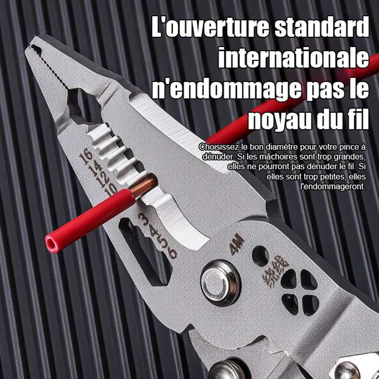 【14 fonctions en un seul outil】Testeur pliable, tournevis, pince à dénuder. Un service tout-en-un!