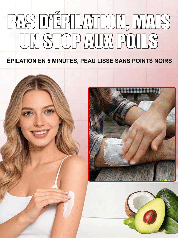 [Épilation indolore] Crème dépilatoire à l'huile de coco d'extraction végétale