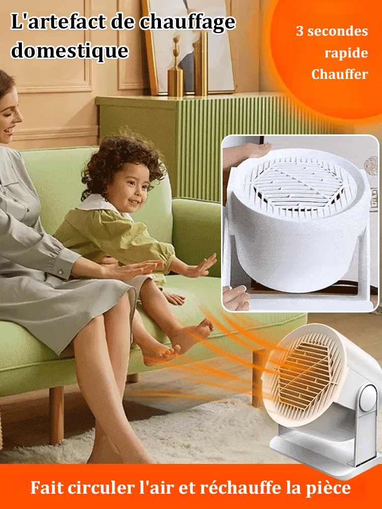 Chauffe 120m² en 3 secondes. 1 appareil équivaut à 4! Appareil de chauffage domestique extraordinaire