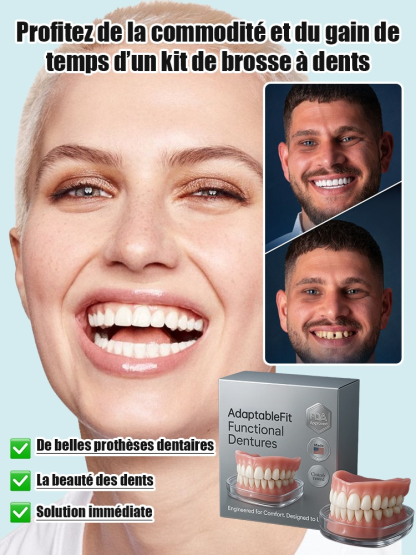 👍🏻Aucun adhésif nécessaire, installation en 1 seconde. Ensemble prothétique confortable pour un soutien facial optimal