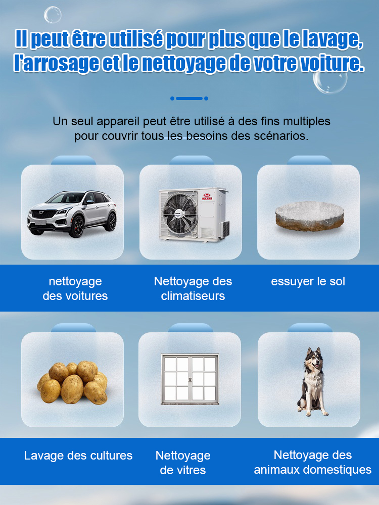 Pistolet de lavage de voiture électrique à haute pression