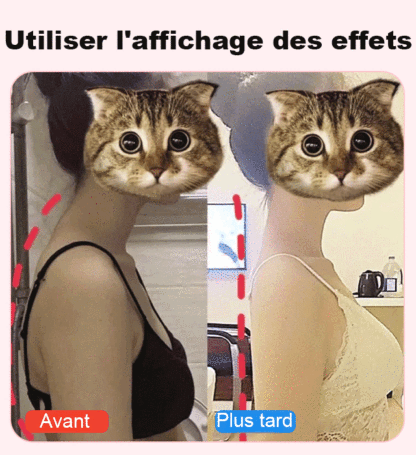 【10 minutes par jour, Améliorez-vous】 Bâton de correction de posture pour prévenir le dos voûté