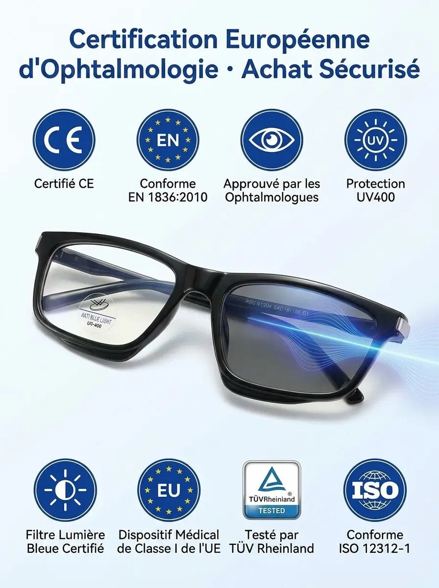 【Conçues à Munich & Paris】Lunettes de lecture haut de gamme photochromiques anti-lumière bleue