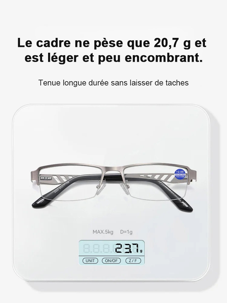 【Sans Opticien】Correction de 0 à 10 dioptries | Lunettes progressives photochromiques anti-lumière bleue, mise au point automatique