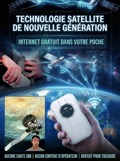 WiFi portable illimité, couverture mondiale, gratuit à vie