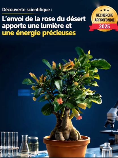  [Floraison même à 40°C] Bulbe de Rose du désert à fleurs doubles | Boutons inclus pour une floraison en 25 jours