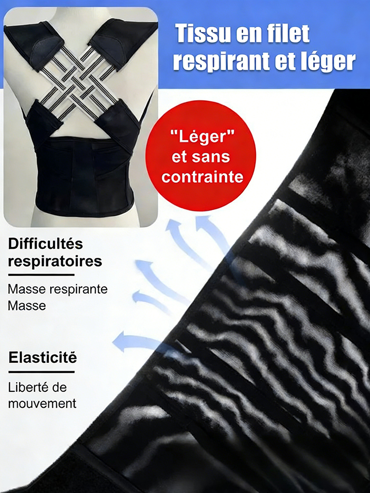 ✨ Seulement 10 min par jour – des résultats visibles en 7 jours ! Correcteur de posture indispensable pour soins corporels