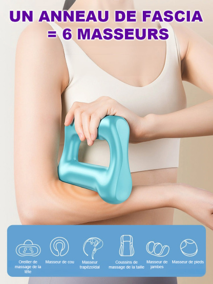 【Aucun exercice nécessaire. Brûle les graisses + Massage】Appareil multifonctionnel Fascia Ring pour brûler les graisses