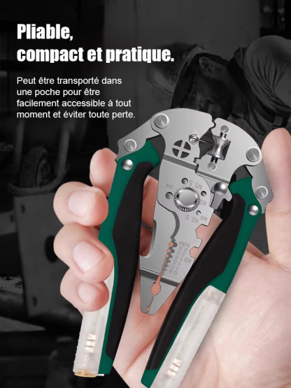 🧰1 unité = 1 trousse à outils. Pinces d’électricien multifonctions de qualité industrielle