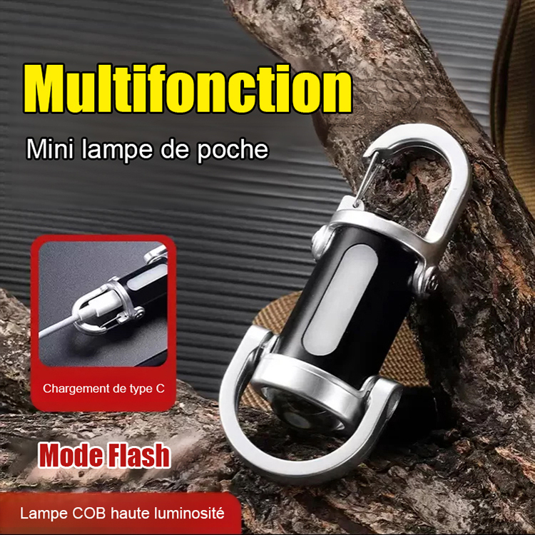 【3 en 1 multifonctionnel】SOS d'urgence + Lampe torche puissante + Alimentation portable