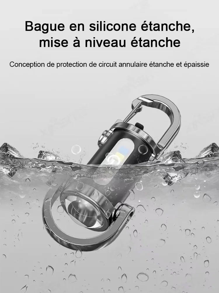 【Lampe de poche mini 6000 lumens】Power bank, lampe torche et lumière d’urgence SOS – tout en un! 🔦⚡🚨