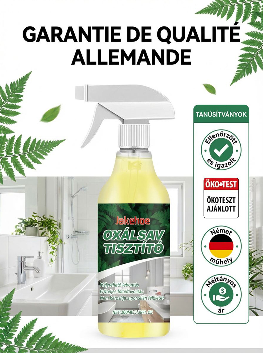 🧼Finis les frottements! ✨Élimine même le calcaire de 10 ans en seulement 3 secondes! Acide oxalique nettoyant