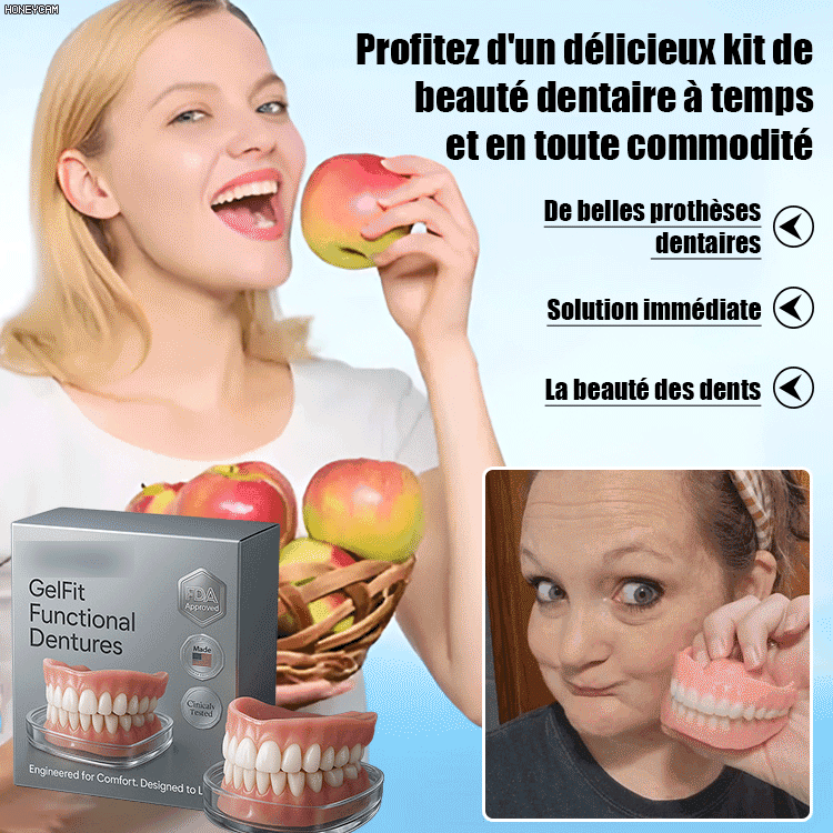 Mieux que de vraies dents! Kit de restauration esthétique des dents prothétiques