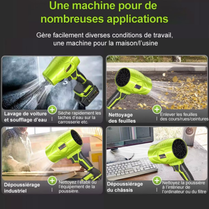 【Débit d'air puissant de 30 m/s en 1 seconde】 Souffleur à turbine portable
