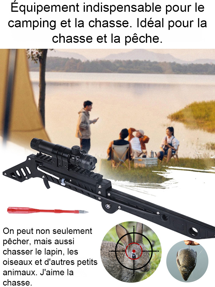 【Aucune licence requise】Aucune erreur à moins de 200 mètres! Lance-pierre guidé par laser. 