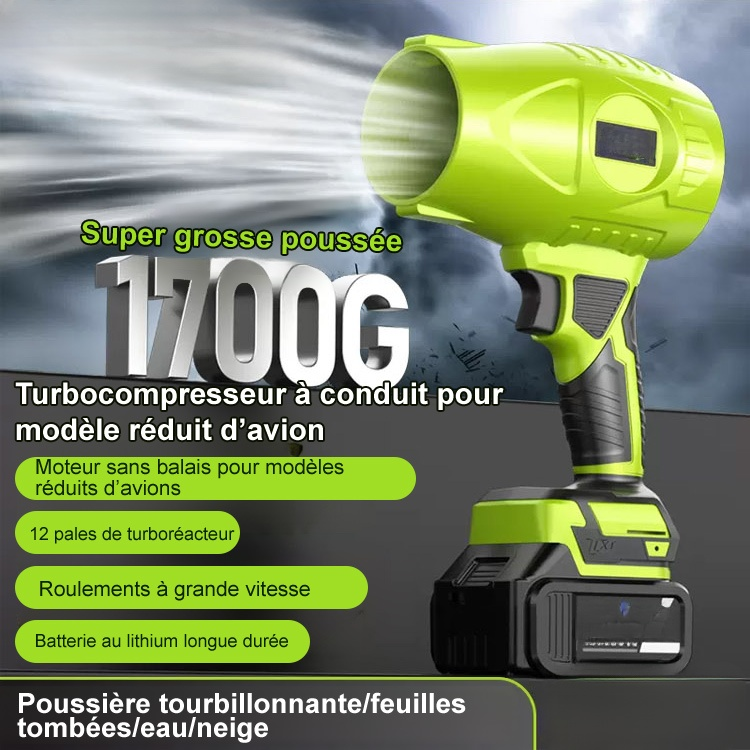 【Débit d'air puissant de 30 m/s en 1 seconde】 Souffleur à turbine portable
