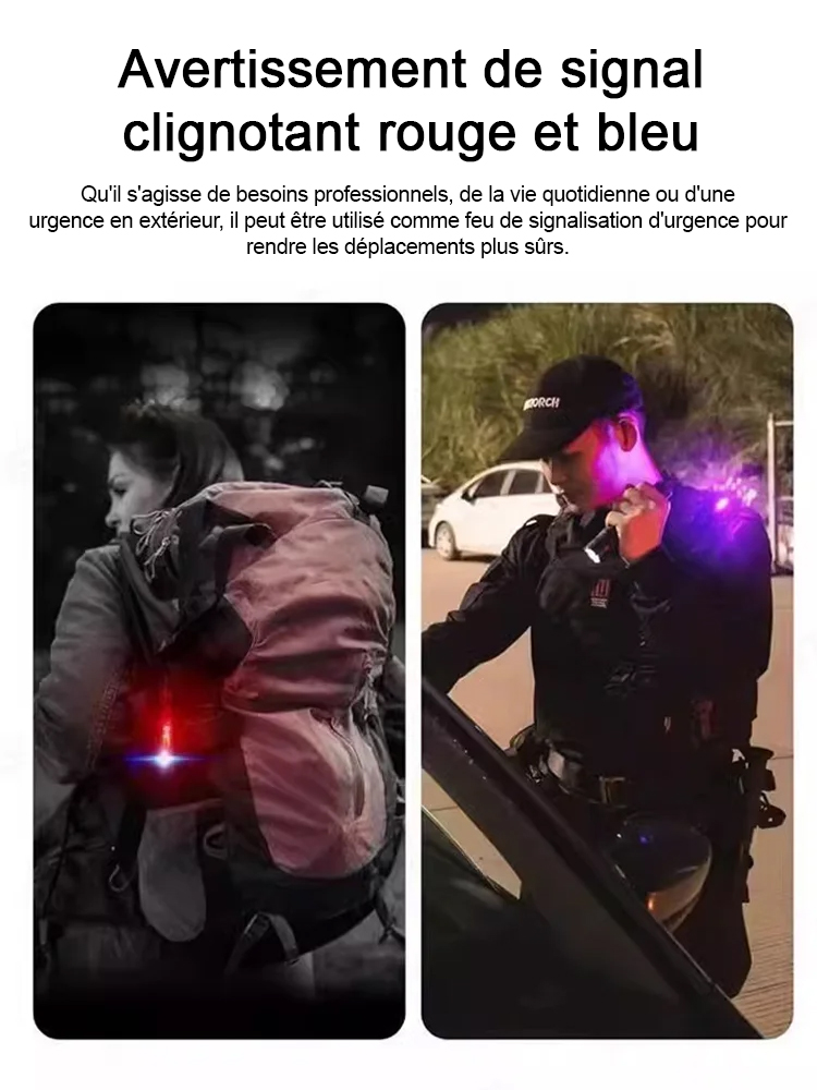 【Lampe de poche mini 6000 lumens】Power bank, lampe torche et lumière d’urgence SOS – tout en un! 🔦⚡🚨