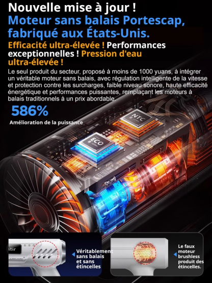 Pistolet à eau haute pression électrique pour le lavage de voiture à domicile