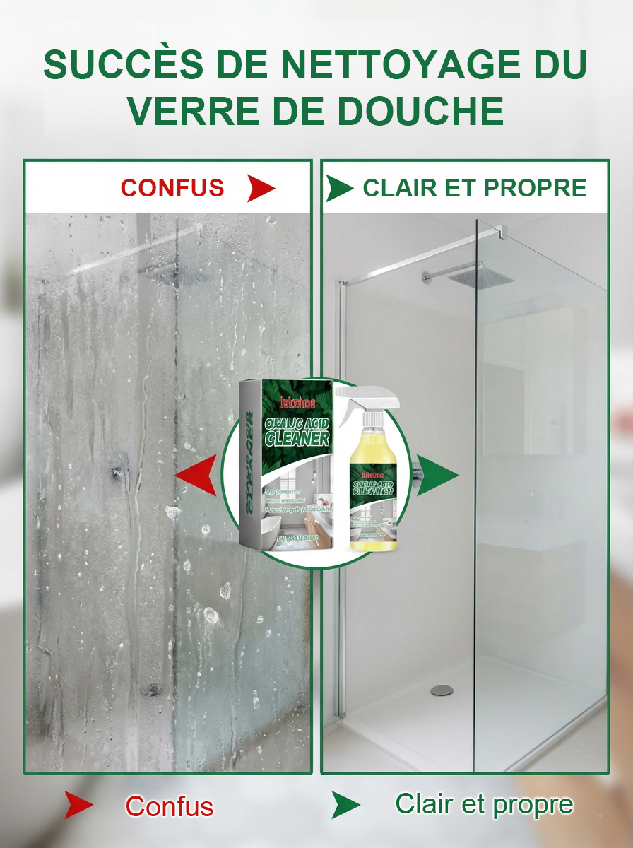 🧼Finis les frottements! ✨Élimine même le calcaire de 10 ans en seulement 3 secondes! Acide oxalique nettoyant