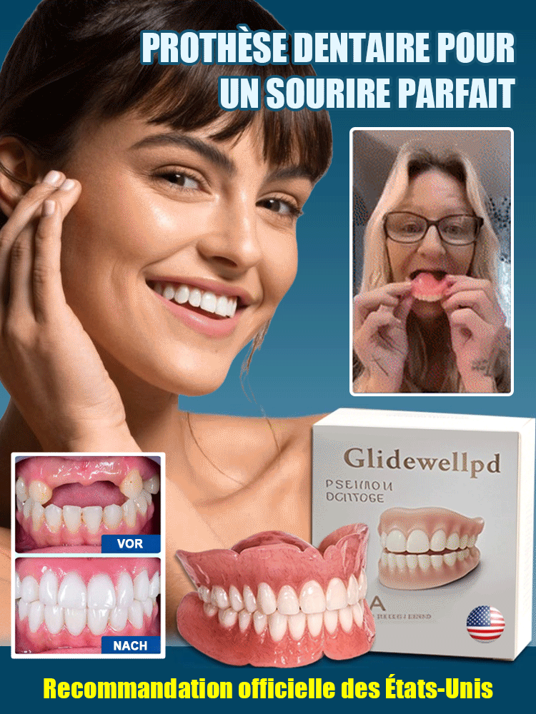 🦷Développé conjointement par 100 dentistes, dites adieu aux prix exorbitants! Kit de réparation de prothèses dentaires