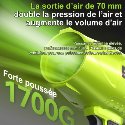 【Débit d'air puissant de 30 m/s en 1 seconde】 Souffleur à turbine portable
