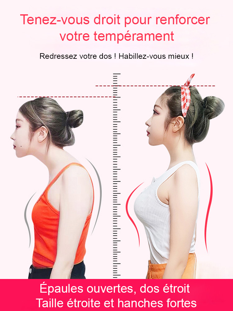 【10 minutes par jour pour corriger votre posture】Ceinture de correction de posture "Secret de la silhouette des stars
