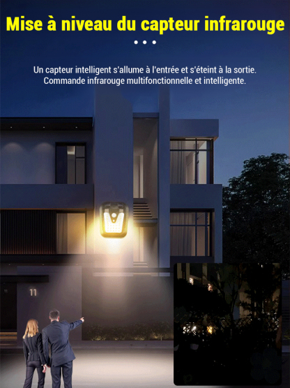 0 euro d’électricité toute l’année! Lampe à pince solaire intelligente à capteur