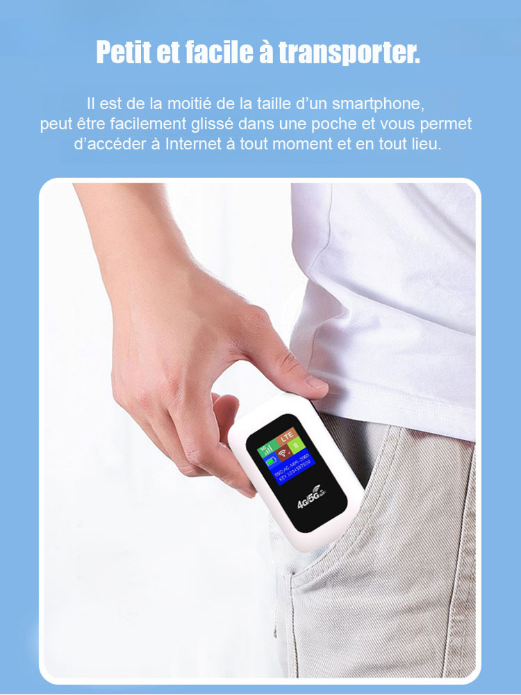 Pas d’abonnement! Internet 5G gratuit à vie. WiFi Portable