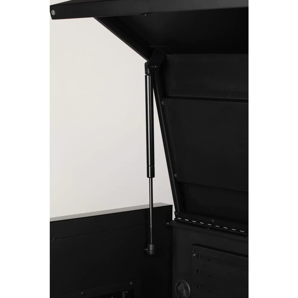 Industrial 52 in. W x 21.5 in. D 15-Drawer Tool Chest and Rolling Cabinet Combo with LED Light in Matte Black