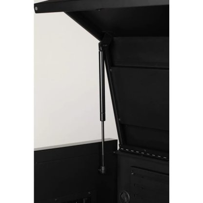 Industrial 52 in. W x 21.5 in. D 15-Drawer Tool Chest and Rolling Cabinet Combo with LED Light in Matte Black