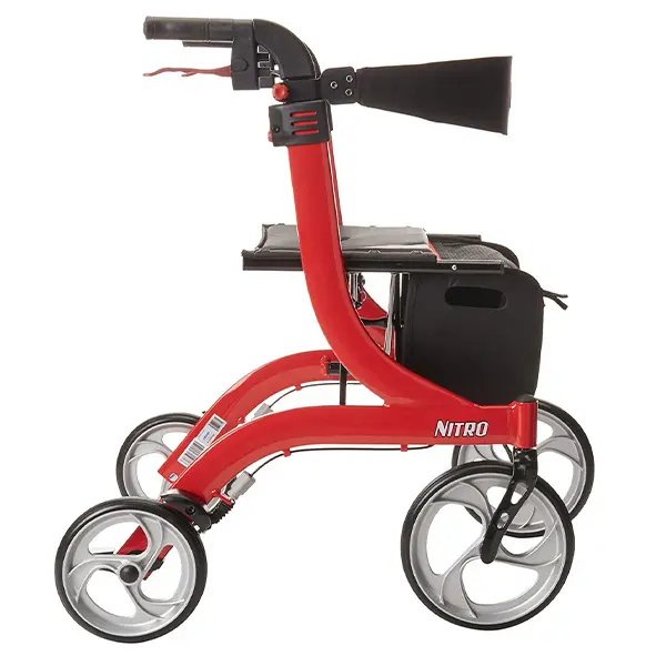 💝Last day to buy 2 and save 30% 💝Drive Medical Duet Dual Function Transport Wheelchair Walker Rollator