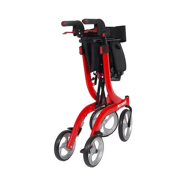 💝Last day to buy 2 and save 30% 💝Drive Medical Duet Dual Function Transport Wheelchair Walker Rollator