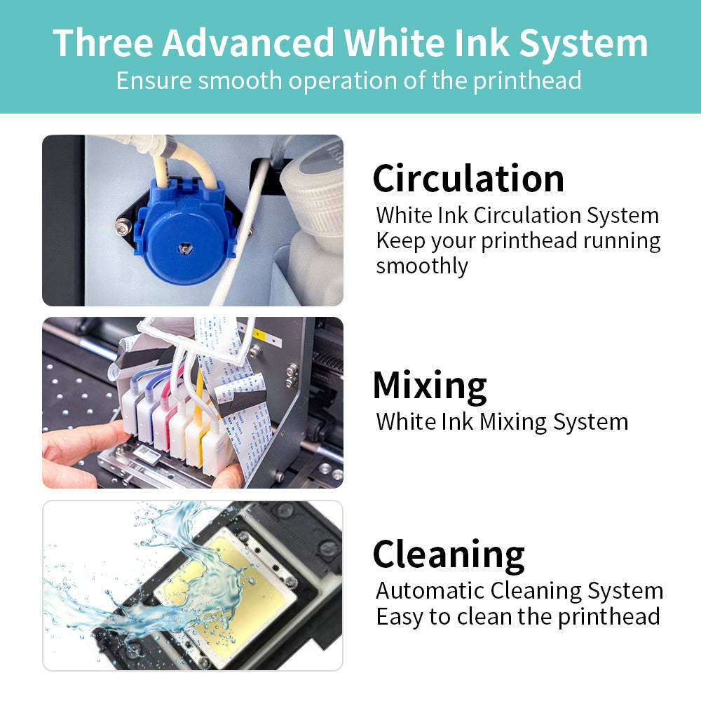DTF Printer A3 Transfer Printing Machine T-Shirt Direct to Film Printer with One Roll 11.8" x 32.8ft(10m)DTF Film(Air Shipping)