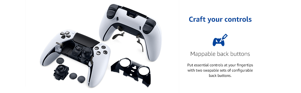 Craft Your Controls – Two swappable mappable back buttons keep key commands within reach.