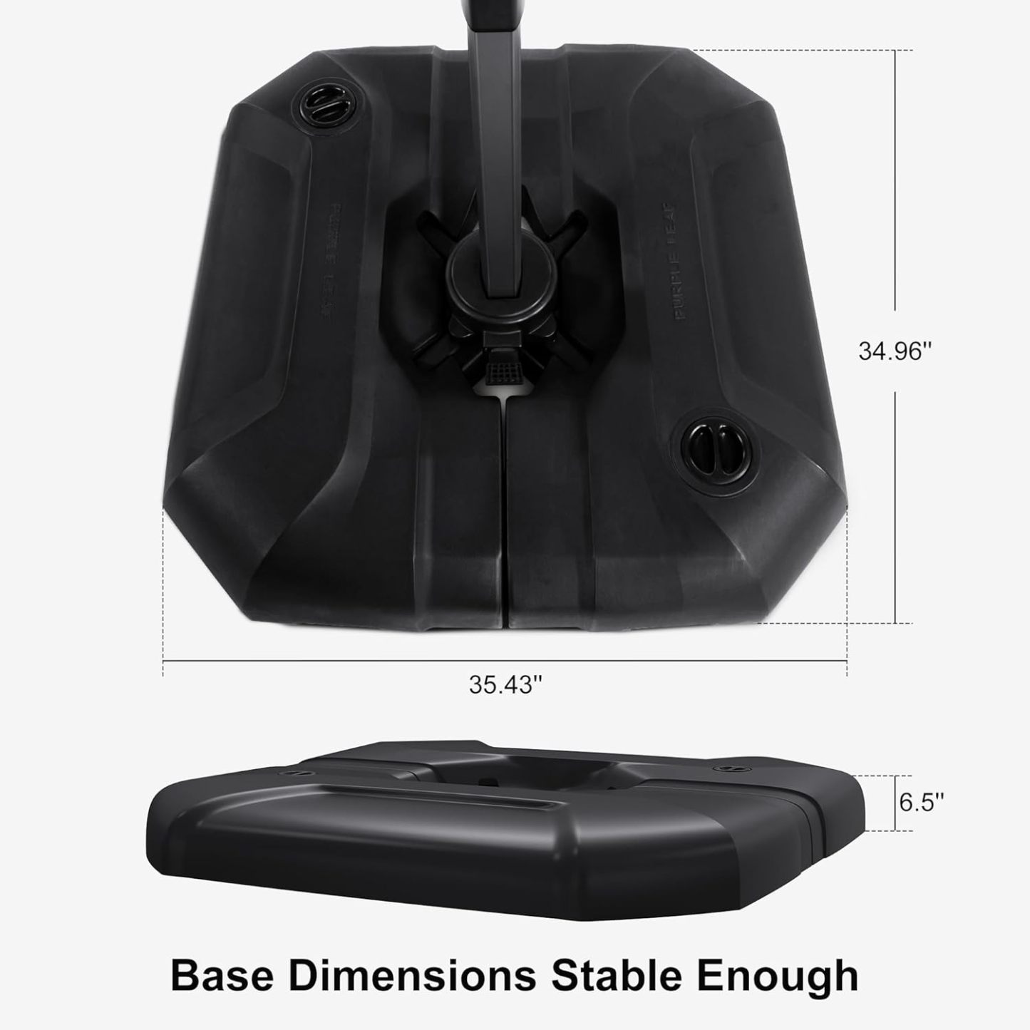 11 Feet Patio Umbrella with Base Outdoor Cantilever Round Umbrella Aluminum Offset Umbrella with 360-degree Rotation for Garden Deck Pool Patio, Beige