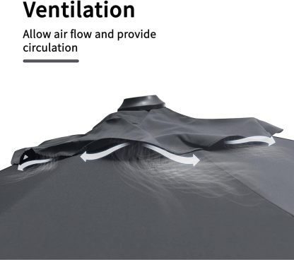 11 Feet Patio Umbrella with Base Outdoor Cantilever Round Umbrella Aluminum Offset Umbrella with 360-degree Rotation for Garden Deck Pool Patio, Beige